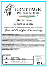Carica l'immagine nel visualizzatore di Gallery, 𝑷𝑹𝑶𝑴𝑶 2 confezioni: Ermitage Grain free Agnello 48 % e zucca.