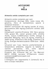 Carica l'immagine nel visualizzatore di Gallery, TOP QUALITY: ACCIUGHE & MELA. Grain Free con un'unica proteina animale 93% di carne. Senza conservanti aggiunti.
Confezione da 12 scatolette da 400 grammi cadauna.