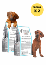 Carica l'immagine nel visualizzatore di Gallery, 𝑷𝑹𝑶𝑴𝑶 2 confezioni: Ermitage Junior Large breed: Agnello e riso, 12 Kg. Gluten free