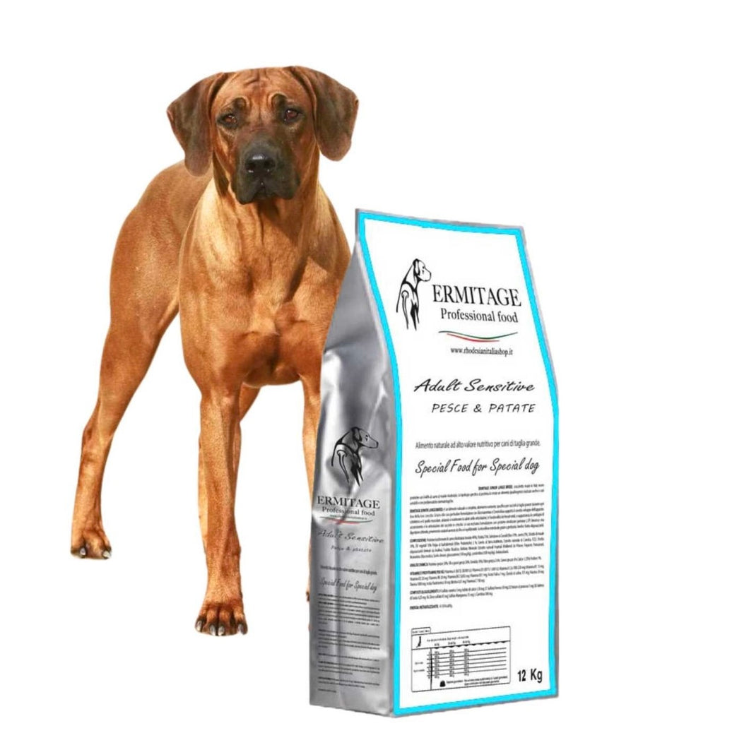 Ermitage Grain Free 12 Kg: Aringa 46% e patate.
