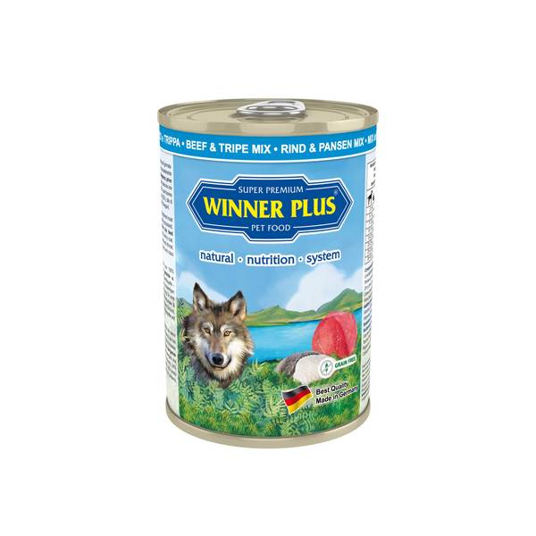 Winner Plus Super   Puro Con carne di manzo e trippa confezione da 6